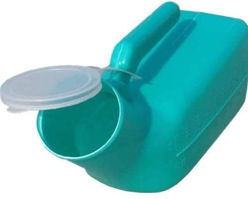 Yoeoefuo Urinflasche Urinal Urinflaschen Für Männer 1000Ml Urinella Mit Deckel Mobile Toilette Tragbares Urinal Krankenhaus Outdoor Auto Camping Notfall Urin Flasche
