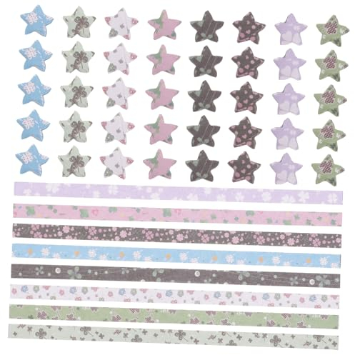 SEWACC 540stücke Streifen Origami Papier Streifen Stern Falten Papier Diy Handwerk Papiere