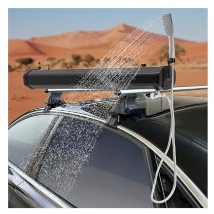 WJPUELUO Kit Douche de Camping, Douche Portable, Douche Extérieure Solaire Camping, Douchette Camping Car pour DéPlacements, Jardinage, Lavage Voiture,8 Gallon