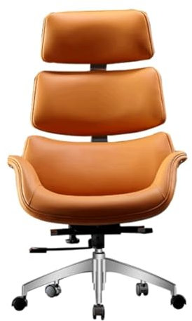 YTGHBIML Chefsessel Chefsessel, moderner Mid-Century-Bürostuhl mit hoher Rückenlehne, Lordosenstütze und drehbaren Rollen, ergonomischer Computer-Schreibtischstuhl Komfortable Erfahrung