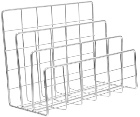 VILLCASE Moderner Schreibtisch-mail-sortierer Silber Stabiler Multi-fach Organizer Für Dateien Briefe Magazine Und Notizen Platzsparender Büro Dokumentenhalter Für Schreibtisch