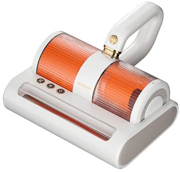 Aspirador de mano con cable de alta frecuencia y 550 W para eliminar ácaros, para cama, sofá y alfombras,Orange