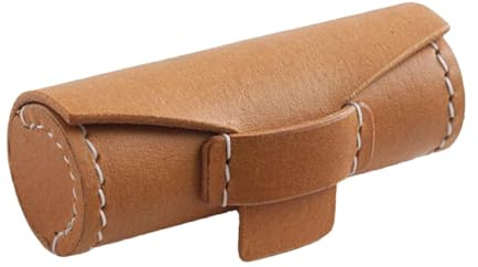 Étui à lèvres - Porte-rouge à lèvres | Porte-baume à lèvres | Étui cylindrique pour rouge à lèvres | Étui à tampons en cuir | Porte-baume à lèvres | Sac organisateur pour femme | Porte-baume, Light