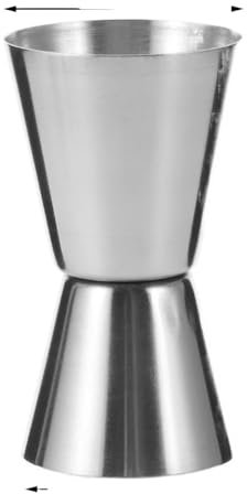 QIUYMGFG Shakers à Cocktails Cocktail Set Shot Acier Inoxydable Mesure Tasse Cocktail Shaker Boisson Esprit Mesure Jigger Cuisine Bar Barware Outils(B 20 and 40ml)