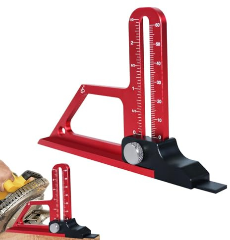 Depth Gauges Woodworking Height Measuring Tool Metric and Inch Scale Woodworking Height Adjustable Depth Measuring Tools, Sawing Table Accessories