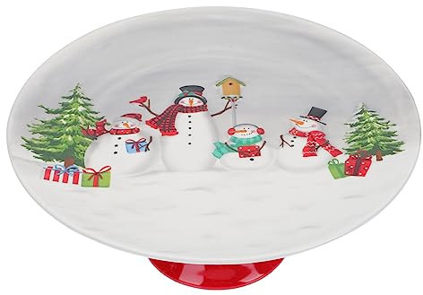 Alipis 1stk Weihnachtsbaumtablett Obst Mini-kuchen-präsentationsständer Tabletts Servierplatte Für Hochzeitsfeiern Buffet-display-turm Korb Deckel Teller Stand Abgestuft Keramik