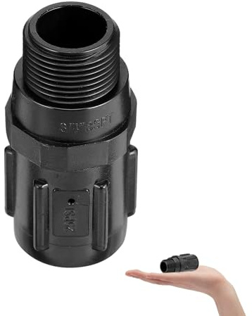 Yardwe Regulador de Presión Agua Filtro para Sistema Riego 25 Psi Distribución Uniforme Conexión Roscada para Jardín