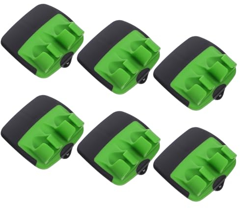 OHPHCALL Pelador de Dedos Ergonómico de Acero Inoxidable Set de 6 Unidades Verde y Negro para Pelar Frutas y Verduras Pelador Multiusos Compacto para Cocina y Hogar