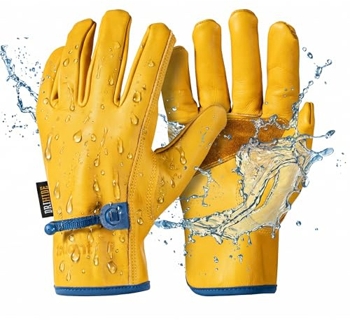toolant Guantes de cuero resistentes al agua, 1 par, talla XL
