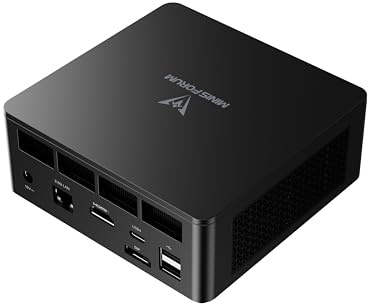 MINIS FORUM UM690L Slim Mini PC, processeur AMD Ryzen 9 6900HX 8C/16T jusqu'à 4,9 GHz, AMD Radeon 680M, 16 GB LPDDR5(on Board, jusqu'à 6400 MT/s) /512GB SSD, HDMI/USB4/DP, 2 x USB 3.2, Wi-Fi6E, BT5.2