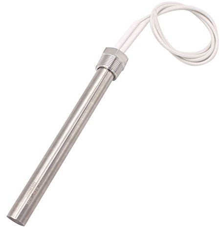 DERNORD Immersion Cartridge Heater 240V 500W Hot Rod Heating Element Replacement 1/2 Inch Thread (240V 500W)