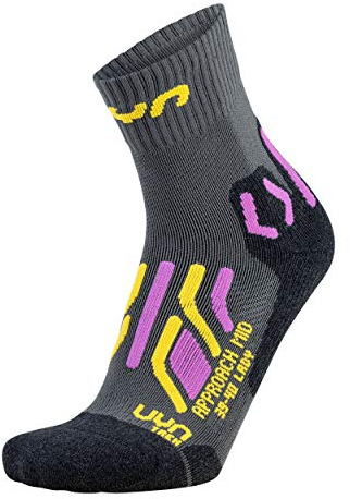 Uyn Approach Calze Da Trekking Donna Media Lunghezza Calze, Donna, Grey/Yellow, 35/36