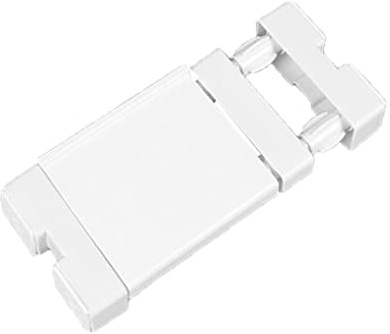 JONASHER Extendable Narrow Closet Tension Shelf Slim Cupboard Divider Rod Adjustable Cabinet Organization Storage Rack Windowsill Bathroom Shelving Unit for Small Space - White