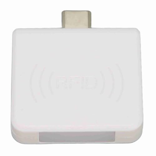 RFID ID Kartenleser, 125 kHz kontaktloser Typ C | tragbarer Telefonkartenleser Plug and Play für EM4100 tragbares Datenerfassungswerkzeug für Android