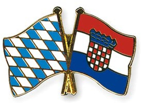 Bayern-Kroatien Freundschafts Pin | Oktoberfest Pin Anstecker Bayern
