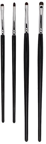 Lot de 4 Pinceaux pour Fard à Paupières, Petite Tête Douce, Cheveux Denses, Duo de Pinceaux de Maquillage pour un Look amélioré, Définir le Mélange des Taches et de l'ombre.