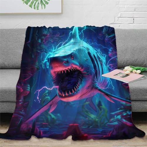Strunt Hai Kuscheldecke Flauschige Personalisierte Decke Geschenke, Super Weiche Hai Decke Flanell 50x60inch(127x152cm)