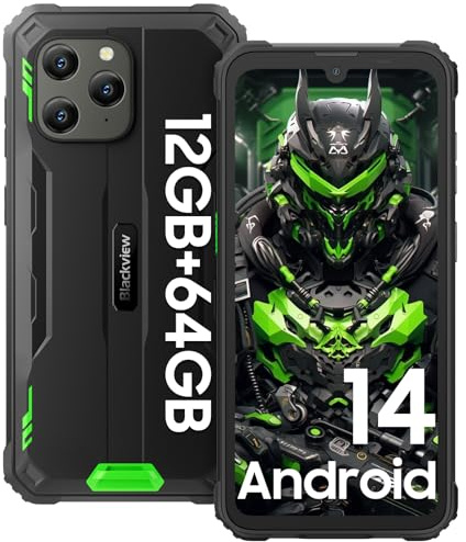 Blackview BV5300Pro(NFC) Téléphone Portable Incassable, Téléphone Incassable 2024, 6580mAh, 12Go+64Go/1To Extensible, Écran 6,088 HD+ 60HZ,13MP+8MP Smartphone incassable, Face ID/OTG/GPS/3 SIM Slots