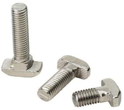 CHATROOM 10PCS 5PCS M5 M6 M8 T Hammer Kopf T Bolzen Aluminium Stecker T Kopf Schrauben Schrauben for 20/30/40/45 Aluminium Profile (Size : 40-M8X25 5PCS)