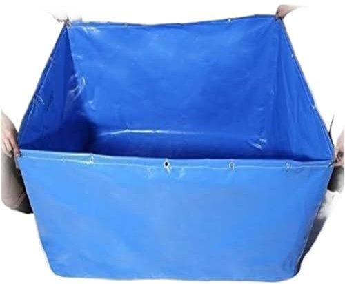 KXAOXGRC Fish pond lining，pond liner。 Above Ground Fish Pond, 0.5mm Heavy Duty Tarp Water Storage Pool With Drain Valve,Fish Tank,Goldfish(1x3x0.5m)