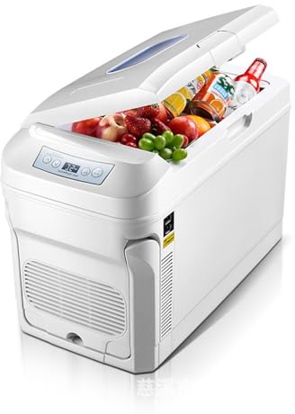 Mini frigorifero, frigorifero per auto dual-core da 35 litri e frigorifero per auto dedicato per camion 12V24V a doppio uso domestico, piccola scatola fredda e calda per uso domestico