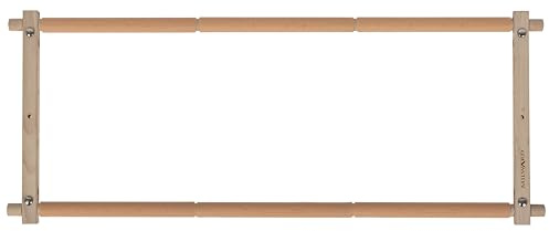 Bastidor giratorio para tapices Milward de 68,6 x 30,5 cm (27 x 12 pulgadas) con clip para bordado, punto de cruz, bordado y acolchado. Madera de haya.
