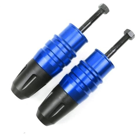 Motorrad-Auspuffschieber Motorrad-Auspuffschieber-Crash-Schutz Für YAMAHA MT-01 MT-03 MT-25 MT-07 MT-09 MT-10 MT 01 03 25 07 09 Rahmenschieber Absturzsicherung Motorrad-Auspuff-Sturzpads(Blau,X-2)