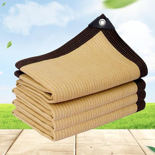 KSQP Rete Ombreggiante 6x6 4x10 Vela Ombreggiante Rettangolare Telo Ombreggiante Telo Ombra Giardino Terrazzo 90% Protezione UV Antistrappo Giardino Pergola Rete Protezione Solare,beige-4x5m