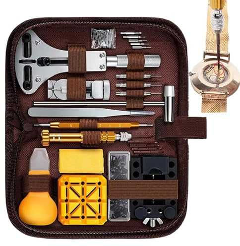 Uhrenreparatur-Set 149 Teile Uhrenreparatur-Werkzeuge & Zubehör | Komplettset Mit Aufbewahrungstasche Für Computer Laptops Handys Schmuck & Reisen