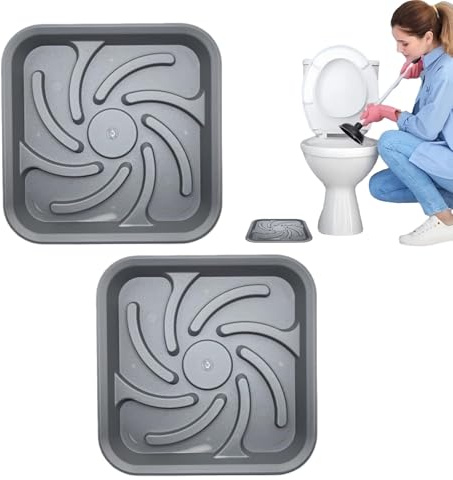 Badezimmer-Pömpel-Halter-Set - 2X Trocknungsunterlage für Toilette und Waschbecken | Universelle Pömpel-Abtropfschale, schnell trocknendes Haushaltswerkzeug für ein organisiertes und sauberes