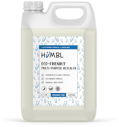 Humbl - Multi-Purpose Descaler - Eco Friendly Limescale Remover for Kettles, Irons, Coffee Machines, Taps & Shower Heads - 2.5L