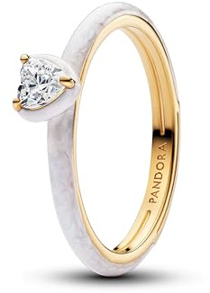 PANDORA Damen-Ring Weißgold Herz Chakra 163088C01