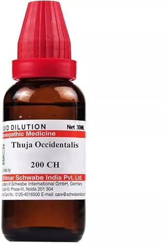Willmar Schwabe India Homeopathic Thuja occidentalis 200 CH (30ml) - by Pharmazenix