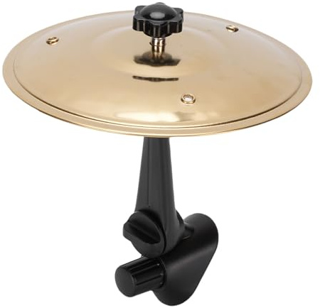 Picysa Platillo de ventilación de tambor de coche, mini platillo de choque de tambor de metal, dispositivo de instrumentos musicales, mini choque para bateristas, regalo para amantes de la música