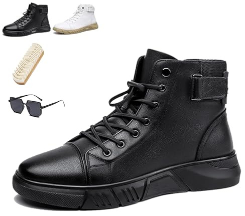 Genuine Leather Orthopedic Boots, Men’s Genuine Leather Orthopaedic Boots, Waterproof & Fleece-Lined, Non-Slip