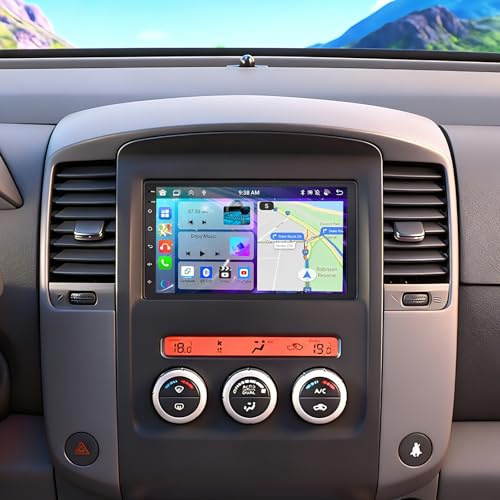 2+32G Android 13 Autoradio für Nissan Navara D40 2007-2015 mit Carplay Android Auto, 7 Zoll Touchscreen Auto Stereo Display Player Radio GPS Navigation Head Unit mit SWC FM RDS MirrorLink Split Screen