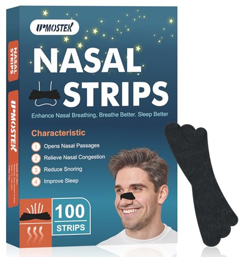 Bandes nasales pour ronfler, Bandes nasales de force supplémentaire Respiration, Ruban nasal pour les sports et le sommeil, Bandes anti ronflement Aide à arrêter le ronflement