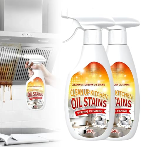 Fettlöser für Starke Verschmutzungen an Dunstabzugshaube,Foam Cleaner Spray,Küchenreiniger,Küchen Allzweck Reiniger,Entfernt Eingebranntes Fett für die zuverlässige Reinigung von Küchenoberflächen