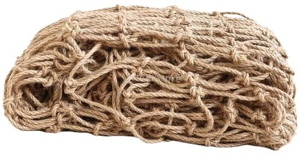 AMSLSIU Rete in corda di canapa, elegante, Marrone, Spessore della corda 5 mm