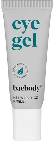 Baebody Critically Acclaimed Eye Gel - Advanced Cooling Under Eye Cream For Dark Circles and Puffiness - Anti Aging and Hydrating - Beauty Gifts for Women, Travel Size (15 ml/0.5 fl oz)