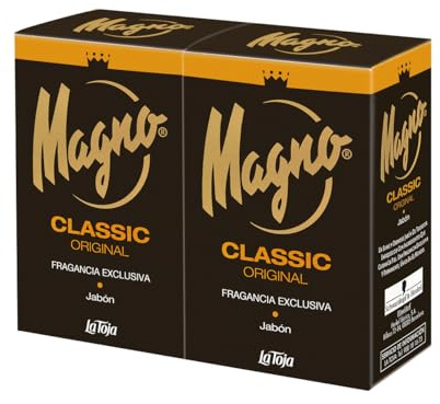 Magno - Jabón de manos - 2 pastillas de 100gr – Fragancia exclusiva y permanente – Suave y cremoso – Cuida tu piel