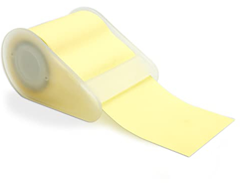 WAYTEX Haftnotizrolle/Haftnotizrolle/Haftnotizen, wiederverwendbar, selbstklebend, 5 cm breit, 5 m Rolle, Pastellgelb