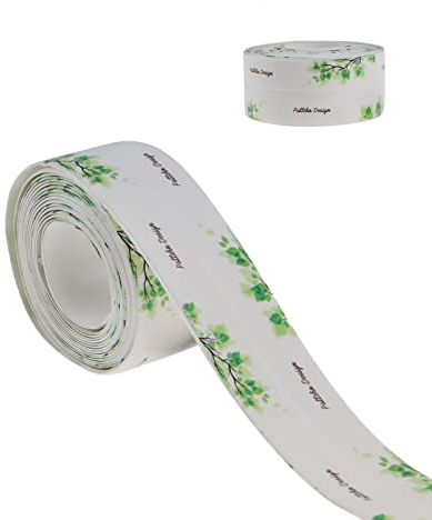 Woration Dichtungsband für Badezimmer, Küche, Dichtungsband, PVC, selbstklebend, Kantenschutz für Waschbecken, WC, Badewanne, Dusche, Fliesen - Stil A, wasserdicht, feuchtigkeitsbeständig, ölabweisend