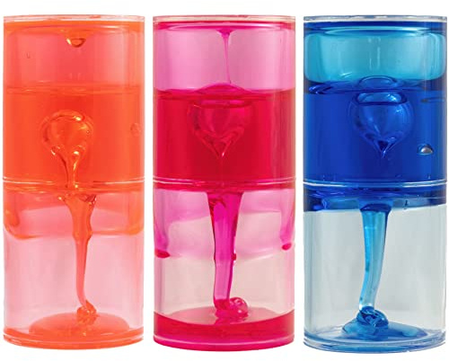 Liquid Sensory Ooze Slime Timer für Autismus, Sensory Needs, ADHS, Stressabbau, Angst. Autismus Besondere Bedürfnisse Sensory Fidget. Farbe nach Wahl (1 STK. Rosa)