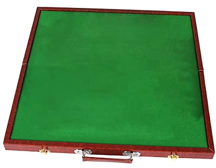 EHJRE Faltbarer Mini Mahjong Tisch Traditionelles Unterhaltungs Fliesenspiel für