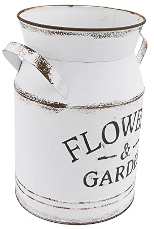 Cabilock 1Pc Flower Arrangement Flower Pot Letters Pattern Metal Vase for Desktop Decor
