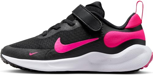 NIKE Revolution 7 (PSV), Sneaker, Black Hyper Pink White, 28 EU