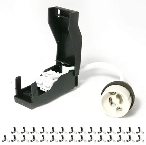 Europalamp 30 Douilles GU10 en Céramique Automatique 230V classe 2 avec Câbles Isolés pour Lampes et Ampoules LED GU10