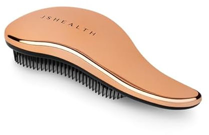 JSHealth Signature Rose Gold Hair Brush - Detangle + Smooth - Detangling Hair Brush for Women