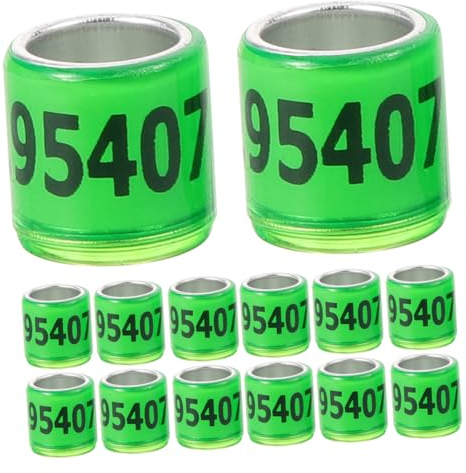 SEWOART 50 Stück Aluminium-kunststoff Fußringe Für Tauben Beinringe Für Vögel Kompakt Und Leicht